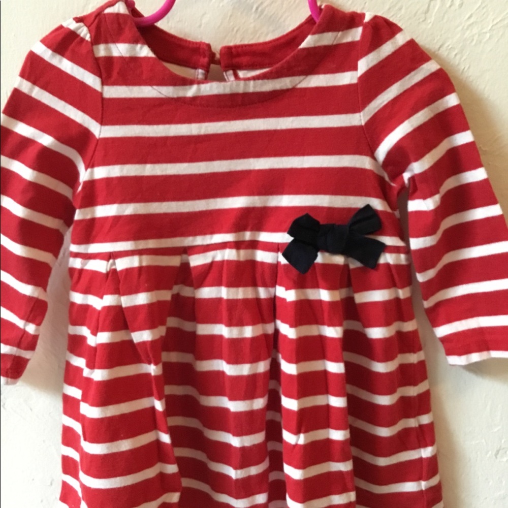 ‼️Baby GAP Long Sleeve Red/White Striped Dress